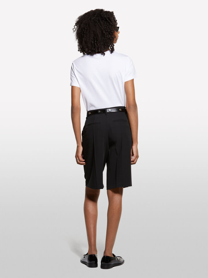 White boxy fit t-shirt - women's short sleeve t-shirts - White | Sisley image number 2